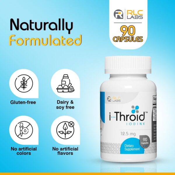 Cápsulas vegetarianas i-Throid 12,5 mg