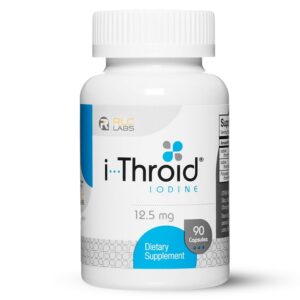 Frasco de i-Throid 12.5 mg con etiqueta