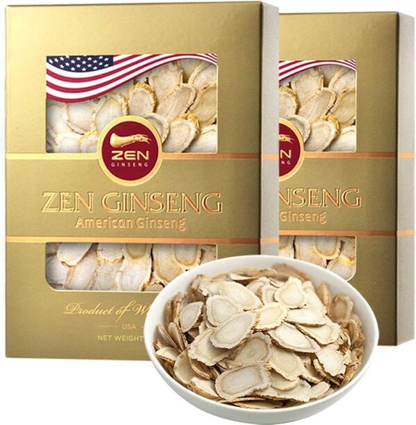 Version 1.0.0 Rodajas de ginseng americano 2 cajas Wisconsin 8 oz