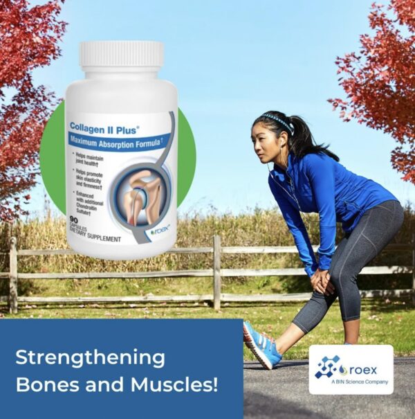 Roex Colágeno II Plus cápsulas detalle