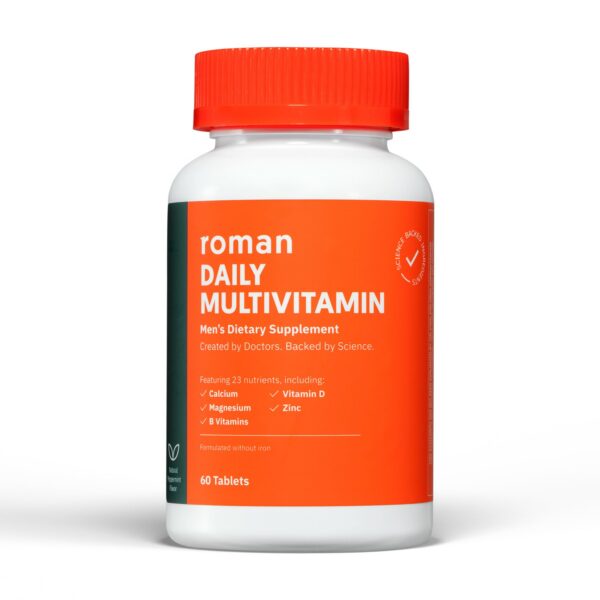 Frasco multivitamínico ROMAN 60 tabletas salud masculina