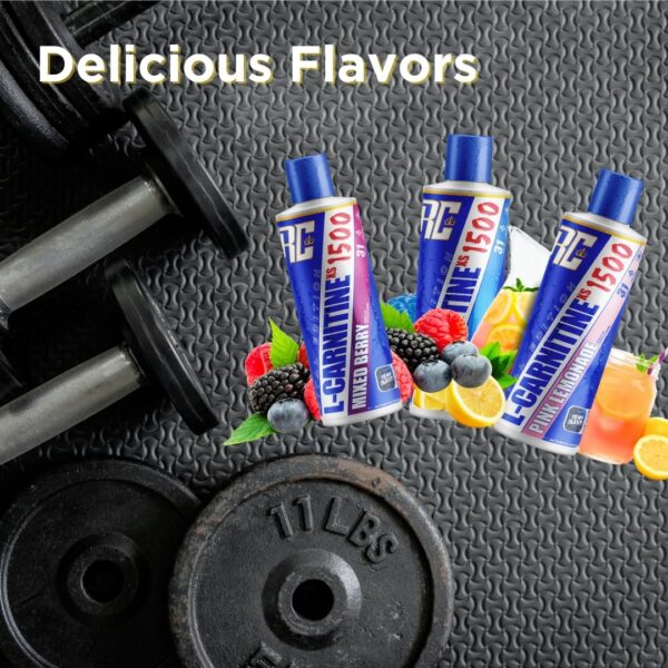 Vista lateral de botella de L-Carnitine XS 3000