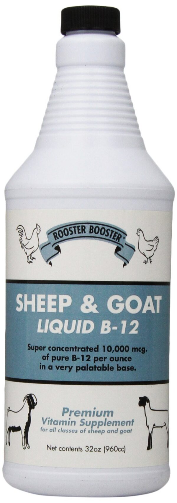 Rooster Booster B-12 líquido suplemento 32 onzas para ovejas y cabras