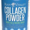 Frasco de Root Vitality Collagen Peptides con etiqueta