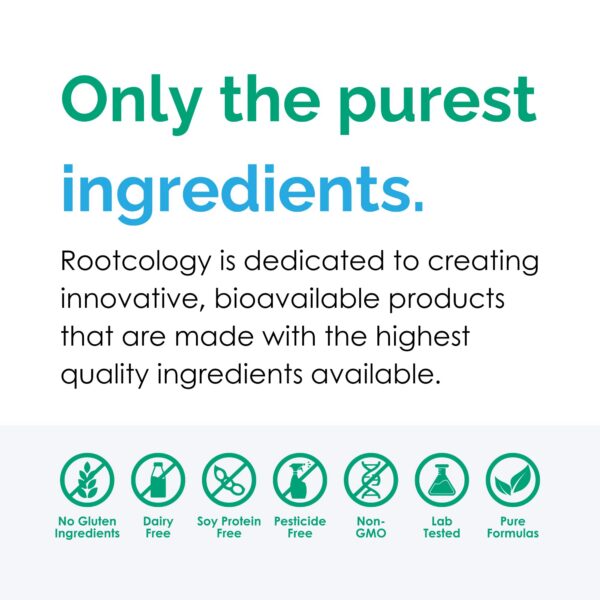 Version 1.0.0 Detalle de cápsulas vegetales Rootcology HP Restore para estómago