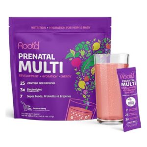 Root'd Prenatal Multivitamin Powder envase