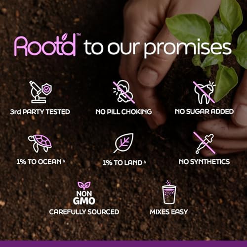 Version 1.0.0 Vitaminas prenatal Root'd 25 vitaminas y minerais en polvo