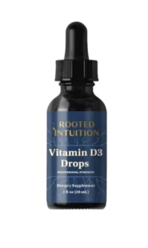 Gotas D3 de Rooted Intuition frasco