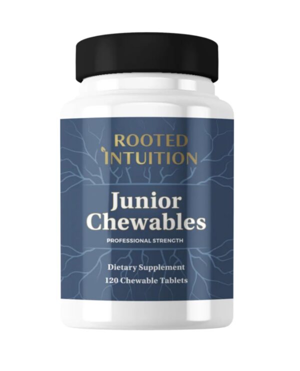 Frasco de gomitas masticables para niños Rooted Intuition