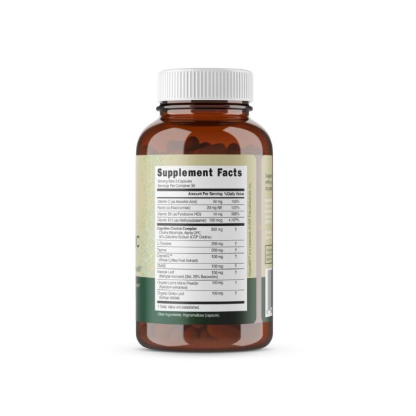 Cápsulas y etiqueta detallada