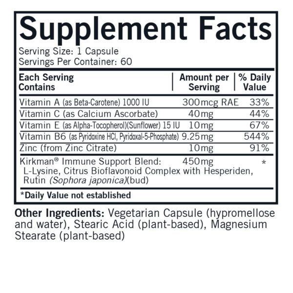Rose Lysine Immune cápsulas en blíster
