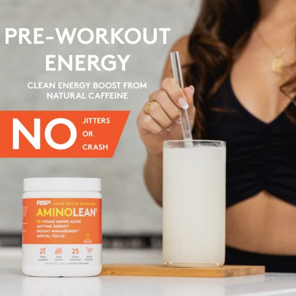 Frasco de aminoLean con sabor piña coco