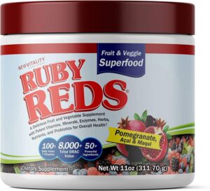 Polvo Ruby Reds bayas rojas - envase