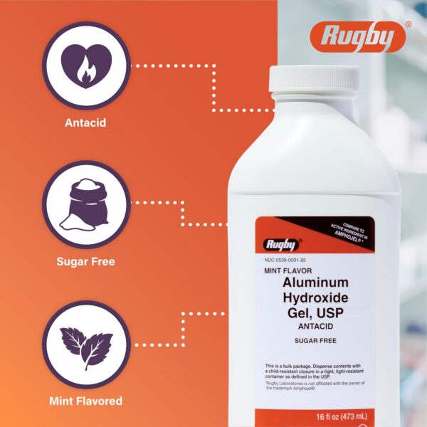 Detalle de ingredientes en frasco Rugby