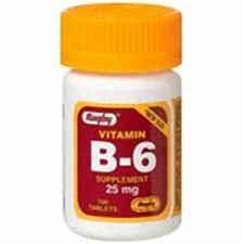 Rugby vitamina B-6 25 mg paquete 6 600 cápsulas