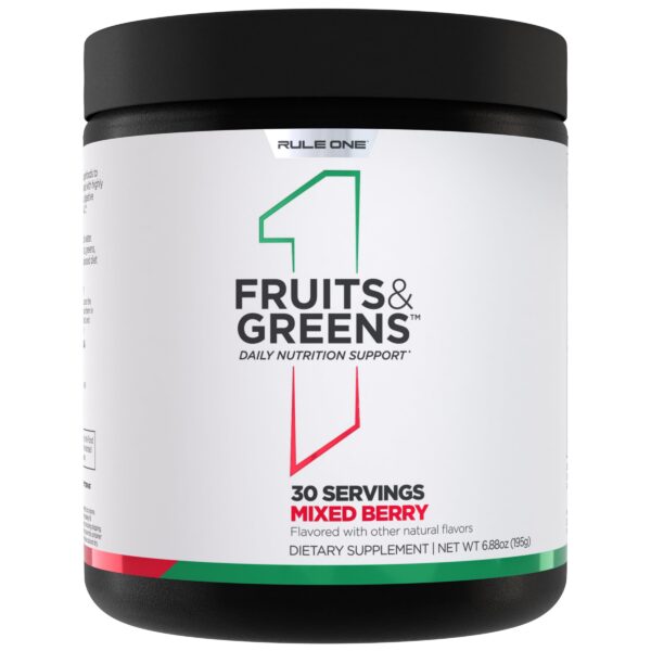 Rule 1 Polvo de Frutas y Verduras etiqueta frontal