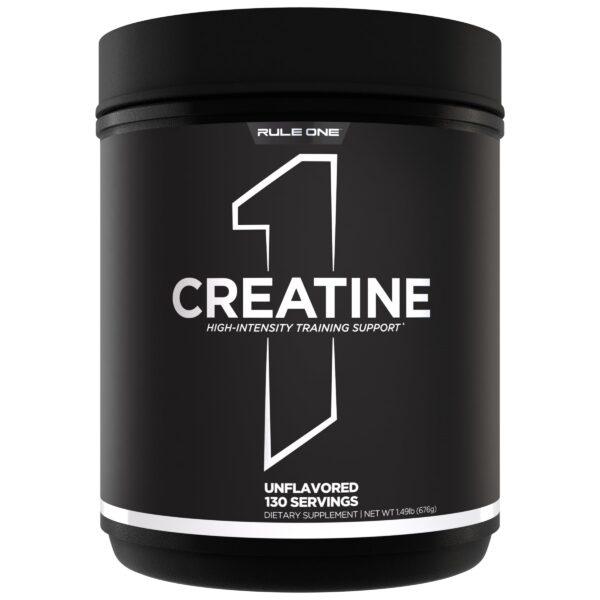 Frente de etiqueta Rule1 Creatine Powder