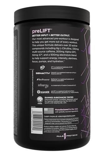 Etiqueta frontal de Rule 1 preLIFT