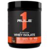 Frasco de Rule1 R1 Protein Whey Isolate Chocolate Fudge