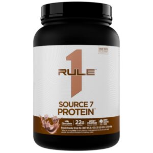 Version 1.0.0 Frasco de Source 7 Protein sabor chocolate