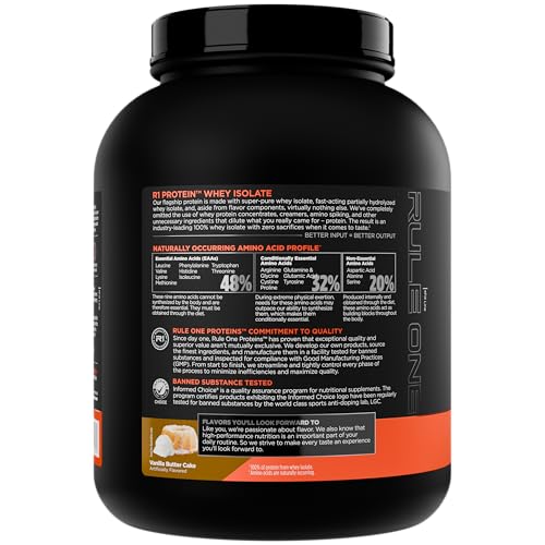 Etiqueta de Rule1 whey isolate