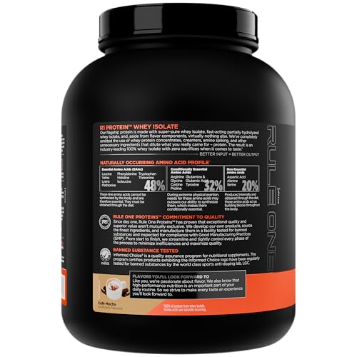 Version 1.0.0 R1 Whey Isolate Porción y Frasco