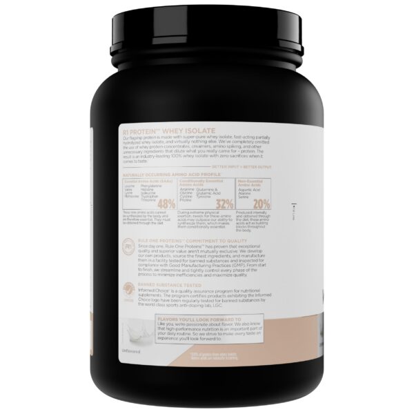 Rule 1 Whey Isolate uso recomendado
