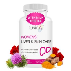 RUNICA suplemento apoyo hígado y piel para mujer frasco