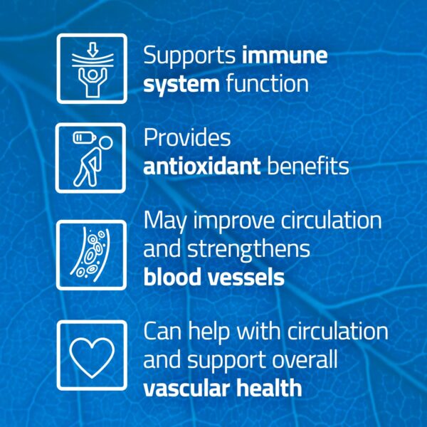 Tabletas Rutascorbin vitamina c con rutina para energía y circulación