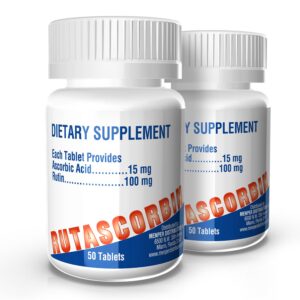 Paquete doble Rutascorbin Vitaminas C y Rutina para salud e inmunidad