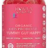 RUWAA NUTRITION gomitas probióticas orgánicas para niños sabor fresa