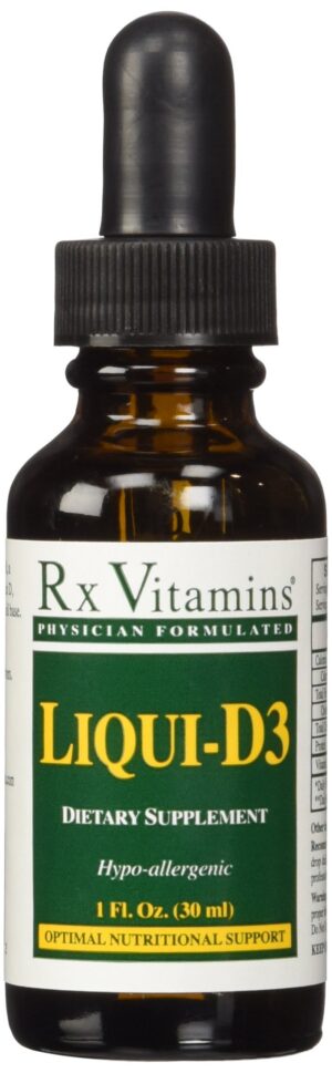 Frontal de Rx Vitamins Liqui-D3 2000 UI