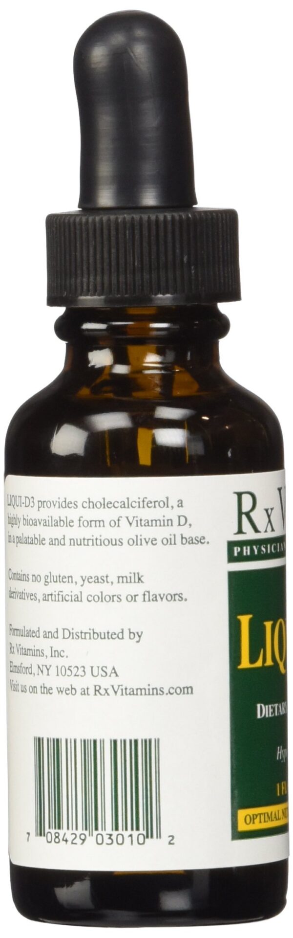 Etiqueta de ingredientes de Liqui-D3