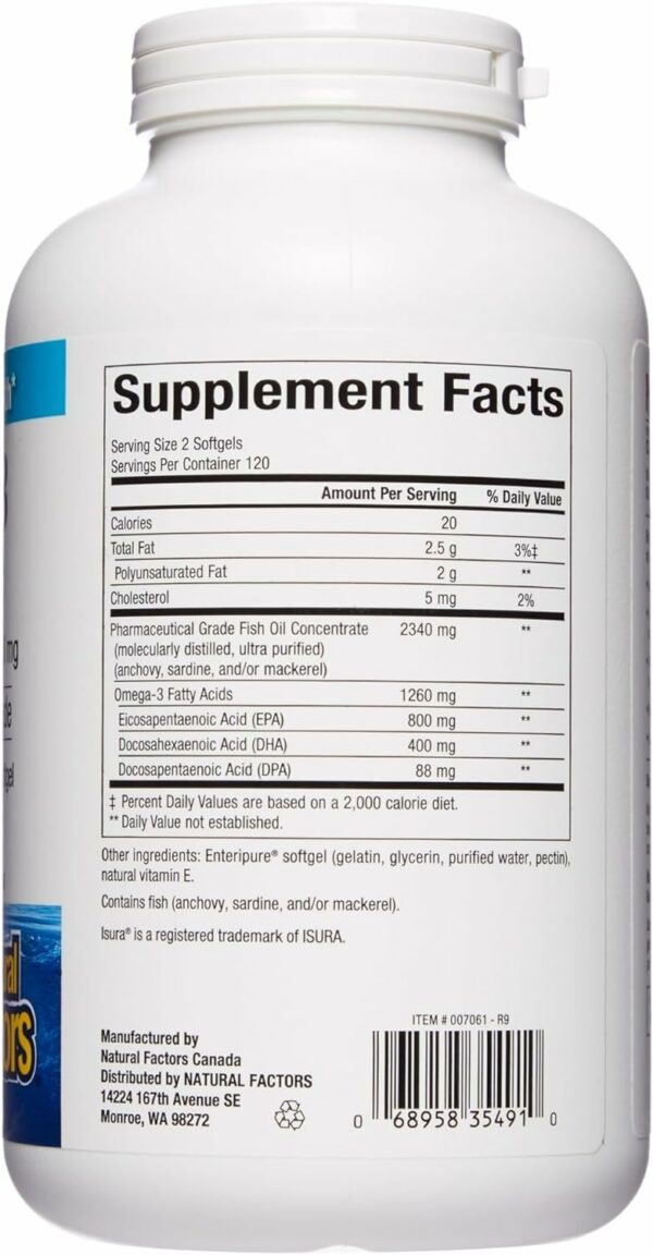 Cápsulas RxOmega-3 en frasco