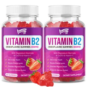 Saajoor 2 pack gomas vitamina B2 frasco
