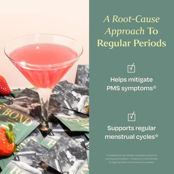 Sabor fresa vitaminas prenatales BOND en sobres para viaje