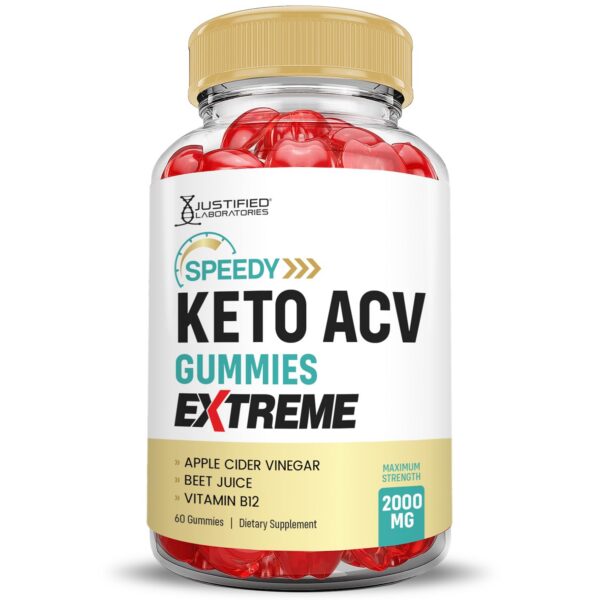 Etiqueta nutricional gomitas Speedy Keto ACV