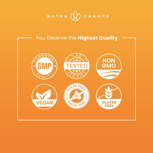 Ilustración vitaminas y minerales en gomitas NutraChamps niños