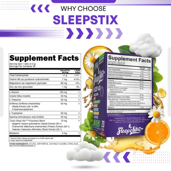 Sachets individuales Sleep Stix morados