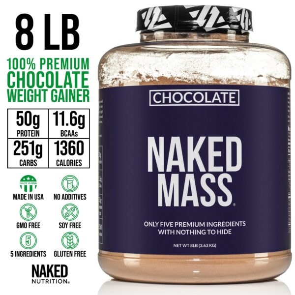 Saco NAKED Chocolate proteína masa 8 libras