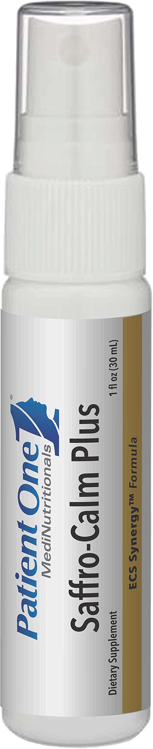 Version 1.0.0 Saffro-Calm Plus Patient One suplemento spray oral con azafrán y equinácea