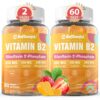 Frente de la etiqueta Safgumjel Vitamin B2 Gummies
