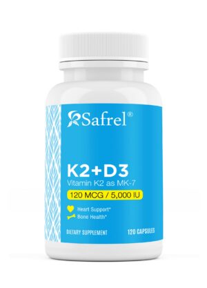 Safrel vitamina K2 MK7 y D3 frasco 120 cápsulas