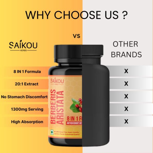 Version 1.0.0 Etiqueta lateral botella Saikou Herbs Berberina 1300mg