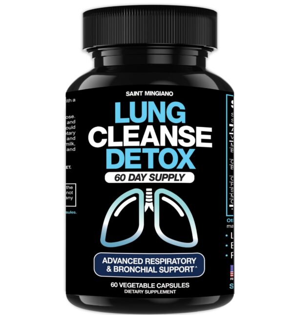 Saint Mingiano Lung Cleanse Detox suplemento pulmonar 60 días