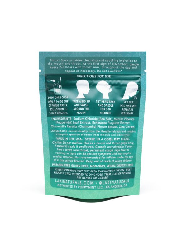 Version 1.0.0 Sal marina pura de Hawái para alivio y cuidado vocal