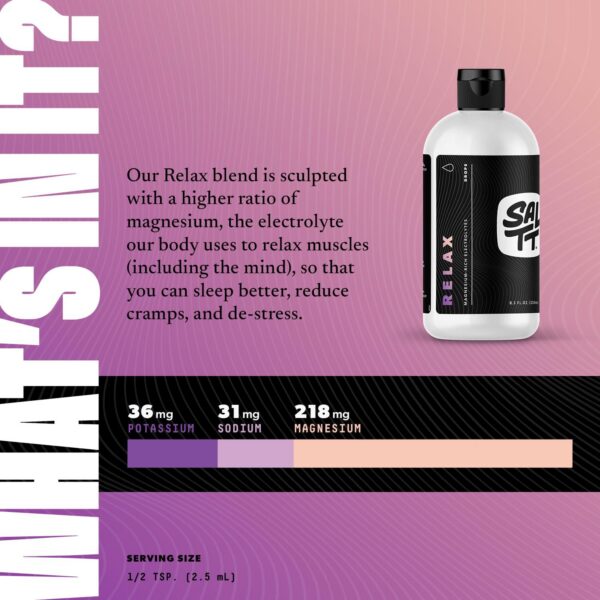 Gotas de magnesio en vaso