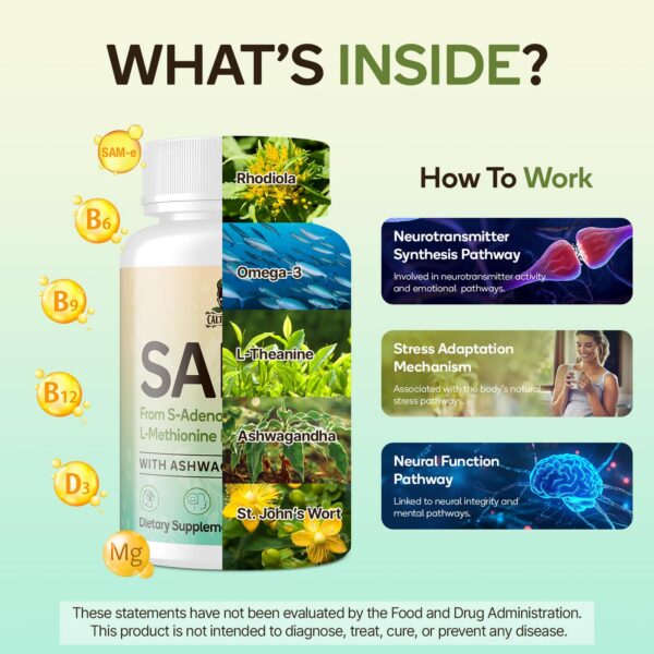 Frasco de SAM-e con cierre