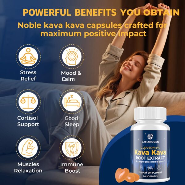 Cápsulas liposomales de kava kava