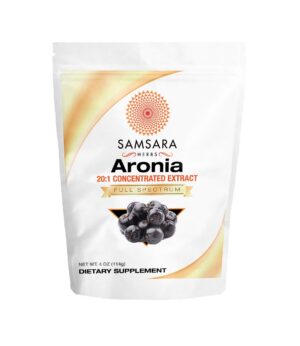 Samsara Aronia tarjeta y polvo